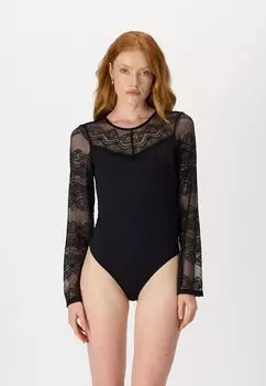 Боди PCSINNA BODYSTOCKING Pieces, черный