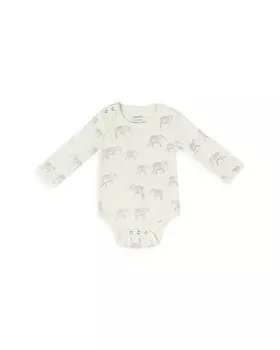 Боди Pehr унисекс Follow Me с длинными рукавами - для малышей, серый