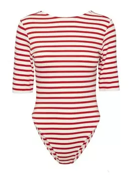 Боди PIECES, цвет Red/White