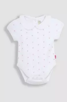 Боди Питера Пэна с вышитым сердечком Jojo Maman Bb, белый