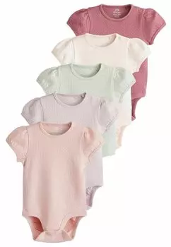 Боди POINTELLE PUFF SLEEVE 5 PACK REGULAR FIT Next, цвет multi pastel