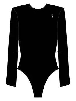 Боди Polo Ralph Lauren Club Cotton, черный
