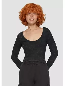 Боди QS T-Shirt Body langarm, черный