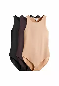 Боди REGULAR FIT - RACER NECK 3 PACK THE SET, черный