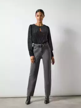 Боди Ro&Zo Black Sparkle Velvetsuit, черный