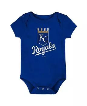 Боди Royal Kansas City Royals Team с основным логотипом для новорожденных Outerstuff, синий