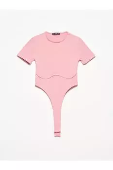 Боди - Розовый - Приталенный Dilvin