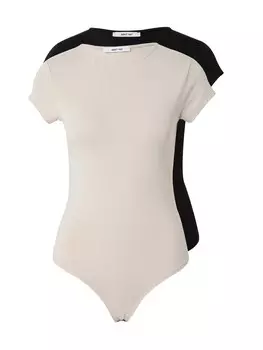 Боди-рубашка ABOUT YOU Ellinor, цвет Beige/Black