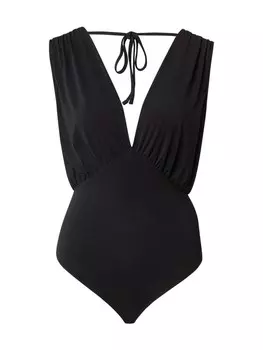 Боди-рубашка ABOUT YOU Emina, черный