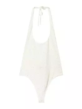 Боди-рубашка Bershka, белый