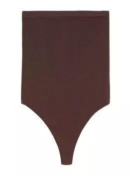 Боди-рубашка Bershka, шоколад