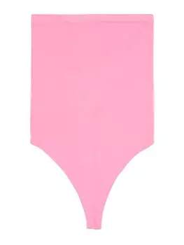 Боди-рубашка Bershka, светло-розовый