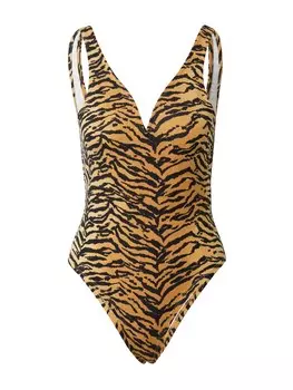 Боди-рубашка Edited Dalia, коричневый