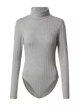 Боди-рубашка EDITED Viola, пестрый серый