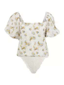 Боди-рубашка Free People ANGELA, белый