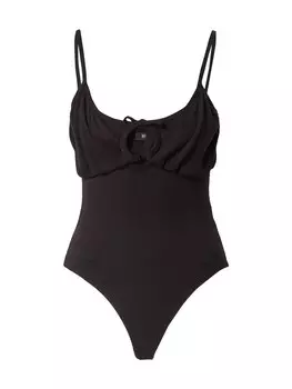 Боди-рубашка Missguided, черный