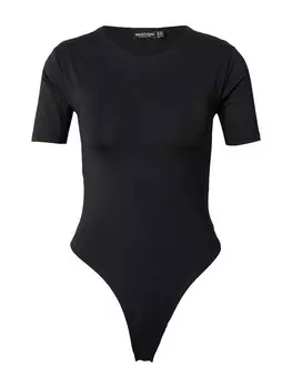 Боди-рубашка Nasty Gal, черный