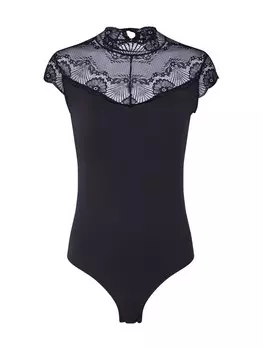 Боди-рубашка Pieces Naya, черный