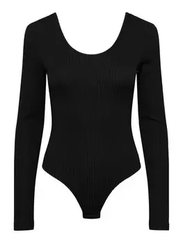 Боди-рубашка PIECES SEVI, черный