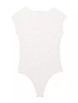 Боди-рубашка Pull&Bear, белый