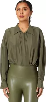 Боди-рубашка Super Oversized Boyfriend NK Norma Kamali, цвет Military