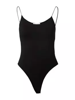 Боди-рубашка TOPSHOP, черный