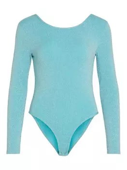 Боди-рубашка VILA KAJA, бирюзовый