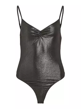 Боди-рубашка Vila SYLVIE, серебро