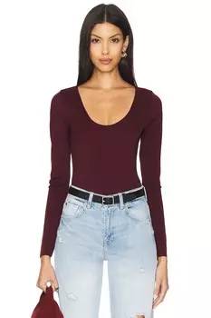 Боди с аквалангом Good American, цвет oxblood002