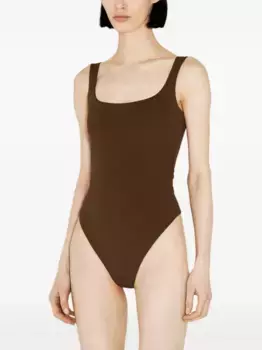 Боди с эластичным дизайном ENTIRE STUDIOS, коричневый