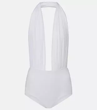 Боди с бретелью на шее Norma Kamali, Snow White