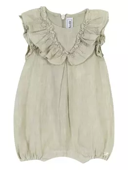 Боди с цветочной вышивкой Tartine Et Chocolat, зеленый