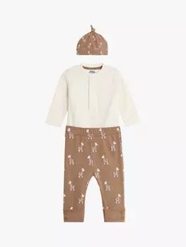 Боди с детским жирафом JoJo Maman Bb, цвет Mocha