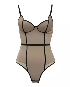 Боди с дизайном Balconette Hugo Boss, цвет Natural