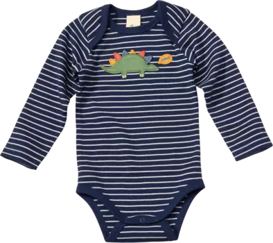 Боди с длинным рукавом и мотивом динозавра синего цвета размер. 98/104 10шт ALANA