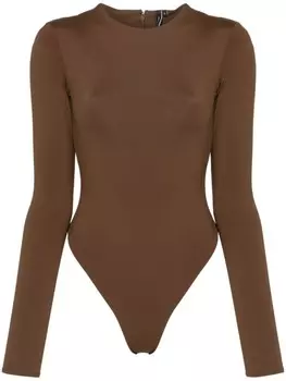 Боди с длинными рукавами ENTIRE STUDIOS, коричневый