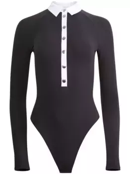 Боди с длинными рукавами Fleur Du Mal, черный