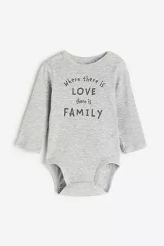 Боди с длинными рукавами H&M