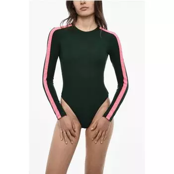 Боди с длинными рукавами и логотипами Dsquared2, Green