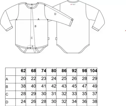 Боди с длинными рукавами Outlast Little Angel