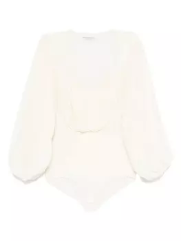 Боди с драпировкой Philosophy Di Lorenzo Serafini, нейтральный