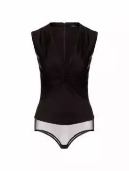 Боди с драпировкой Versace, черный