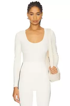 Боди с глубоким вырезом Airweight от Splits59, creme