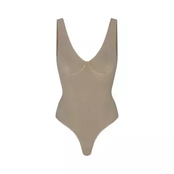 Боди с глубоким вырезом SKIMS Outdoor, цвет Taupe