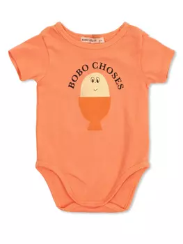 Боди с графическим принтом Bobo Choses, оранжевый
