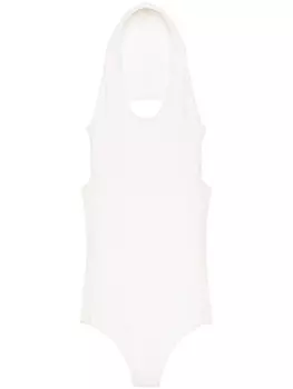Боди с капюшоном Courrges, белый