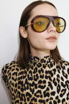 Боди с короткими рукавами и водолазкой H&M, мультиколор