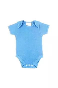 Боди с короткими рукавами и вырезом-конвертом Larkwood, синий