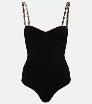 Боди с кристальной волной Galvan, черный