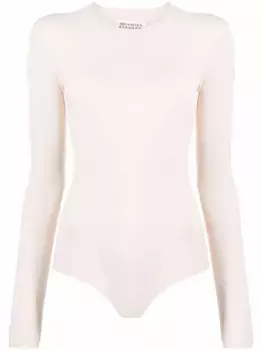 Боди с круглым вырезом MAISON MARGIELA, нейтральный